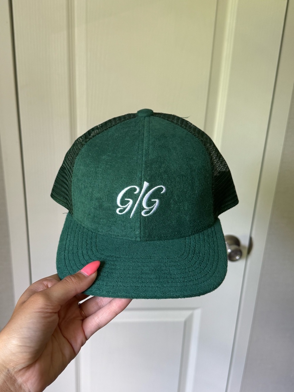 Good Good Green Mesh Back Trucker Hat Adjustable Snapback Unisex One Size